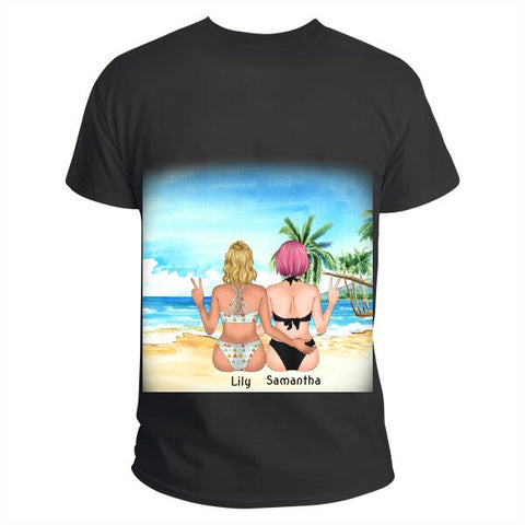 Personal Designed Beach T-shirt for Girl (Giang)