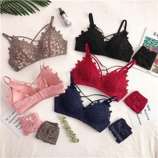 Bộ đồ lót ren đệm mỏng