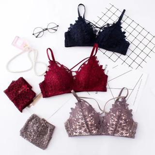 Bộ đồ lót ren đệm mỏng