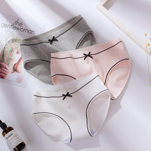 Quần lót nữ cotton gân tăm